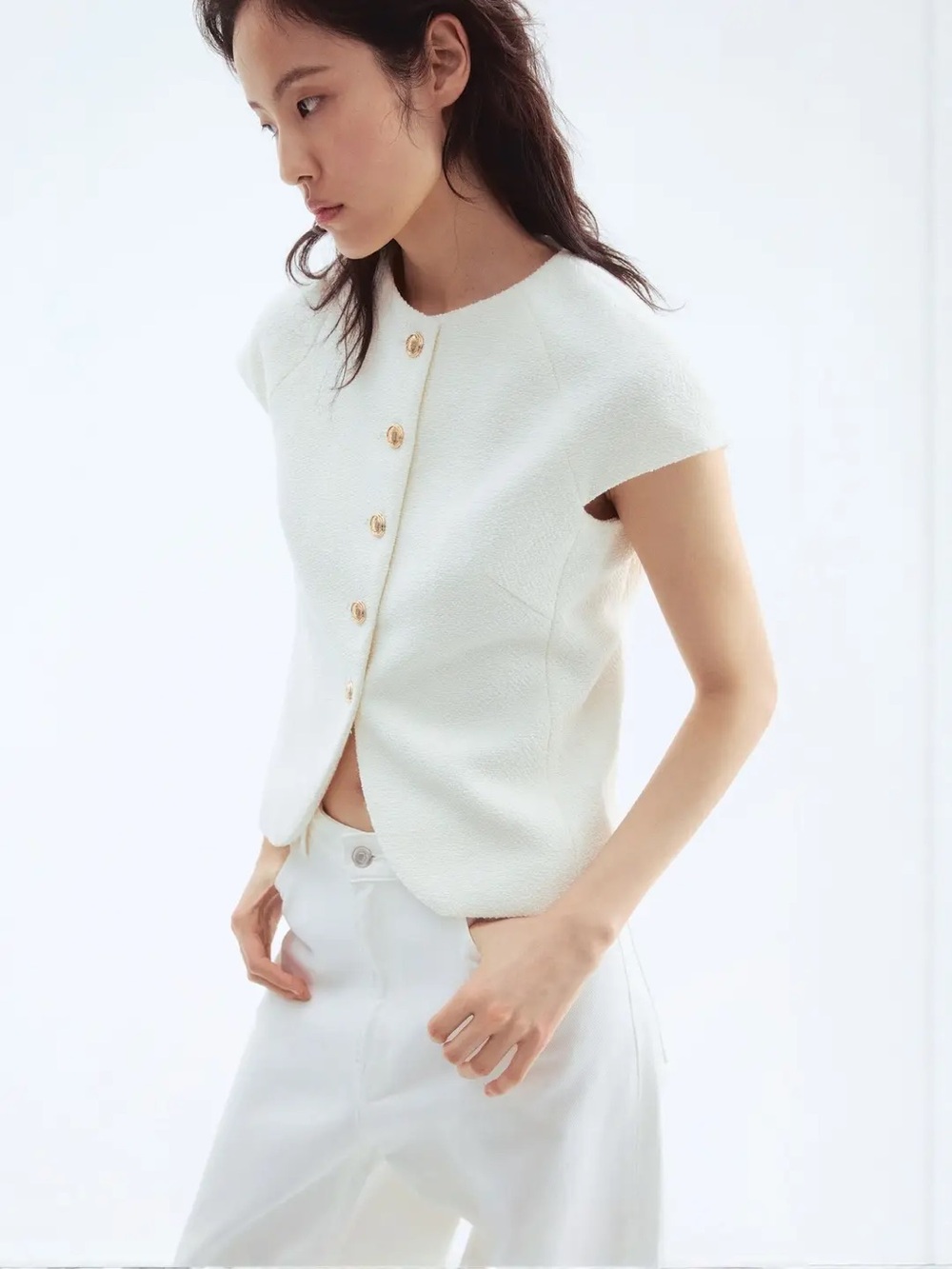 H&M Button-Front Top - Picture 3 of 13
